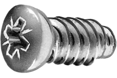 40008 euro-vijs 6,3 x 15mm pan vernik